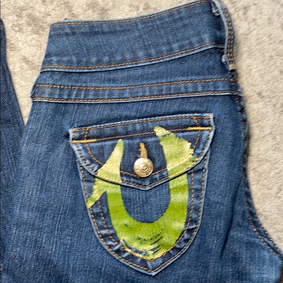 True Religion Denim - TRUE RELIGION Jeans women's Bootcut logo Size 28